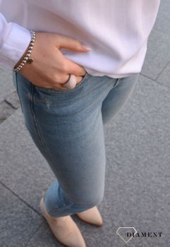 Srebrna bransoletka Ti Sento 'Srebrne kulki' rodowana wykonana z próby 925. Bransoletka srebrna koraliki. Bransoletka na gumce. Idealny prezent dla mamy. Zapraszamy! (4).JPG