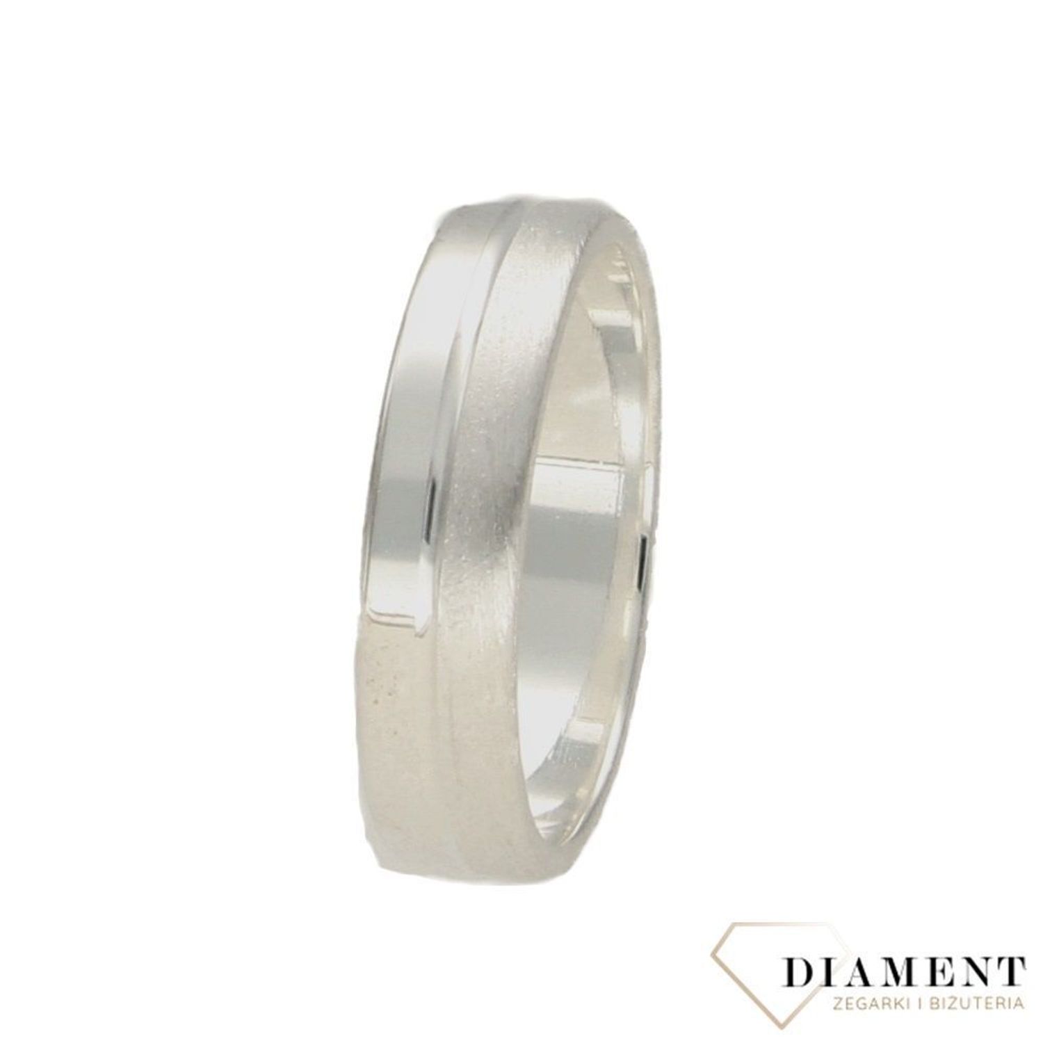 Srebrna obrączka półsatyna 5 mm srebro 925 27011142 (2).jpg