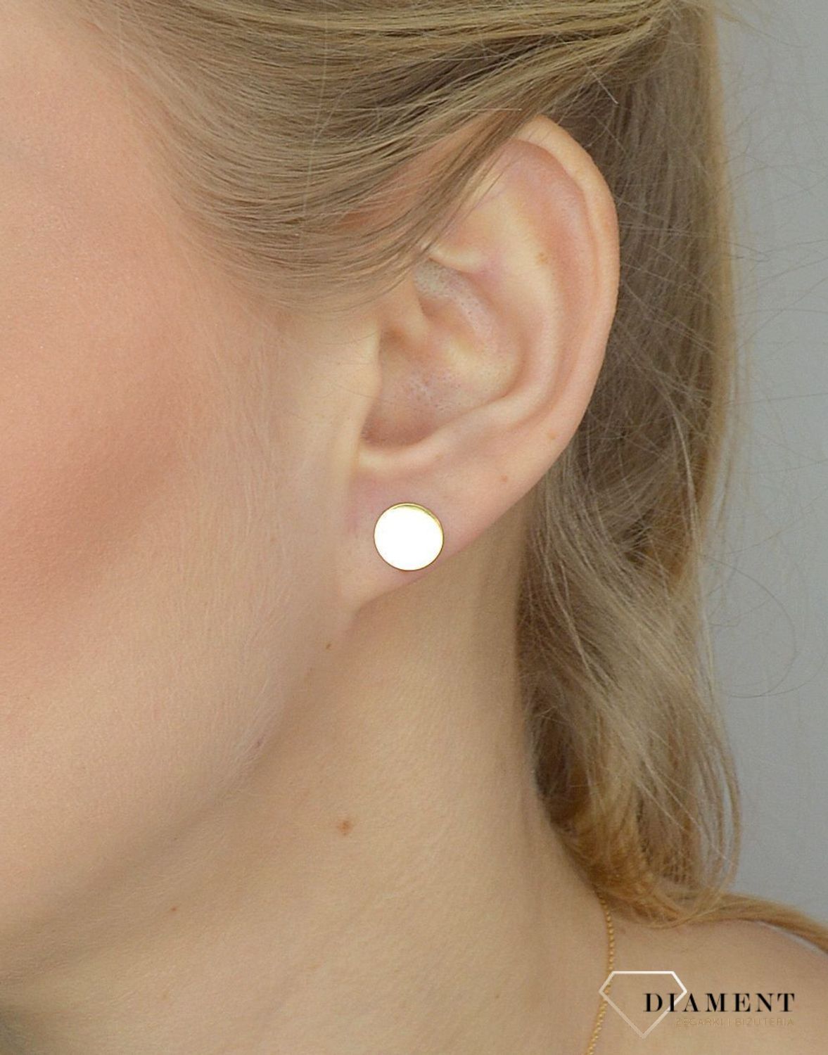 Srebrne kolczyki 925 pozłacane blaszki gładkie kółeczka 271030100210.jpg