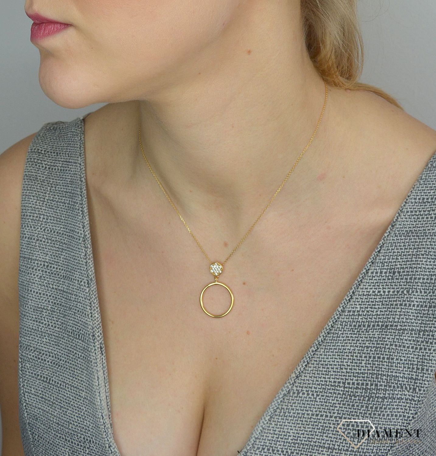 Srebrne kolczyki 925 pozłacane blaszki gładkie kółeczka 271030100210.jpg