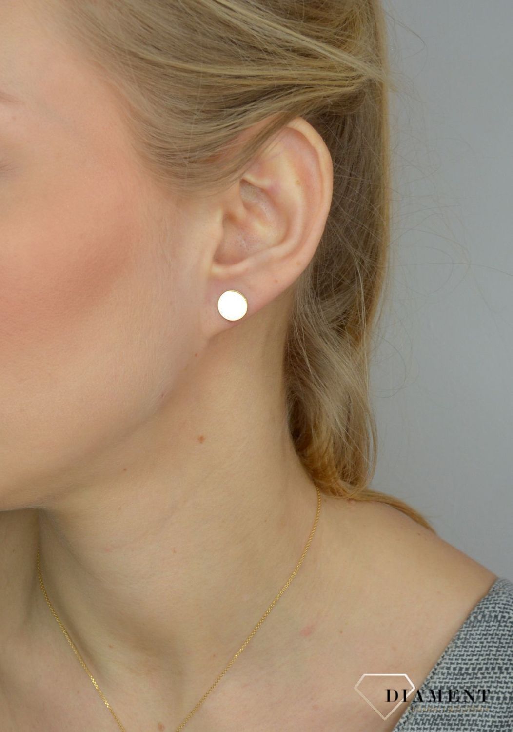 Srebrne kolczyki 925 pozłacane blaszki gładkie kółeczka 271030100210.jpg