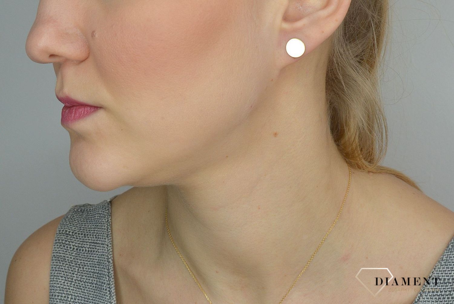 Srebrne kolczyki 925 pozłacane blaszki gładkie kółeczka 271030100210.jpg