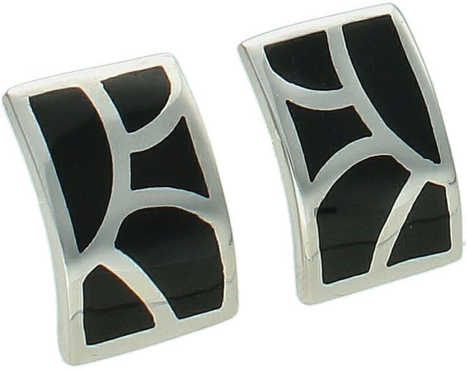 Srebrne kolczyki damskie 925 z czarną emalią 27112325. Srebrne kolczyki damskie. Kolczyki srebrne na sztyft. Kolczyki srebrne z czarną emalią. Kolczyki srebrne na prezent..jpg