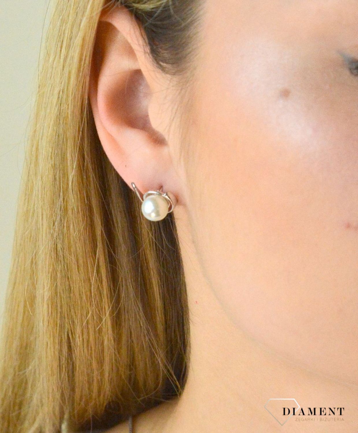 Srebrne kolczyki 925 srebro z perłą 271225800410.jpg