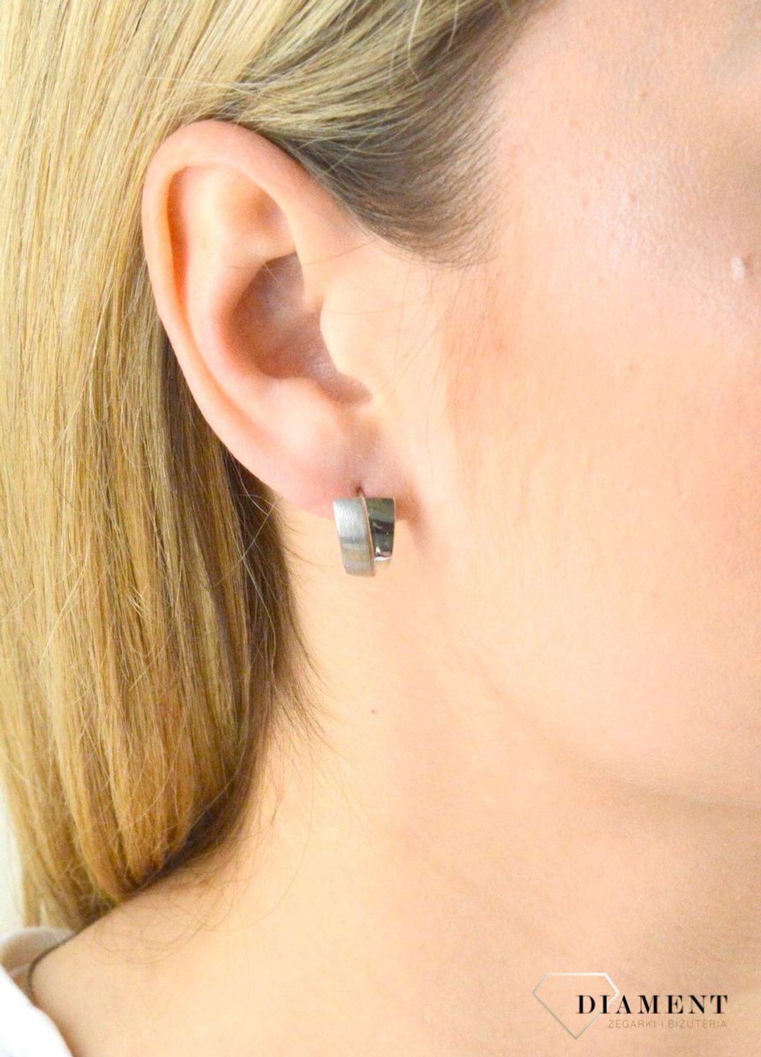 Kolczyki srebrne półmatowe wkrętki 271229720420.  Kolczyki srebrne. Kolczyki srebrne na sztyft. Kolczyki wkrętki. Kolczyki idealne na prezent. Kolczyki na każdą okazję..jpg