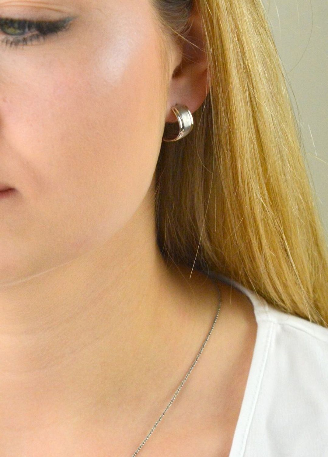 Kolczyki srebrne Półkola 271229800400. Srebrne kolczyki półkola. Srebrne kolczyki wkrętki. Srebrne kolczyki dla kobiety. srebrne kolczyki idealne na prezent..jpg