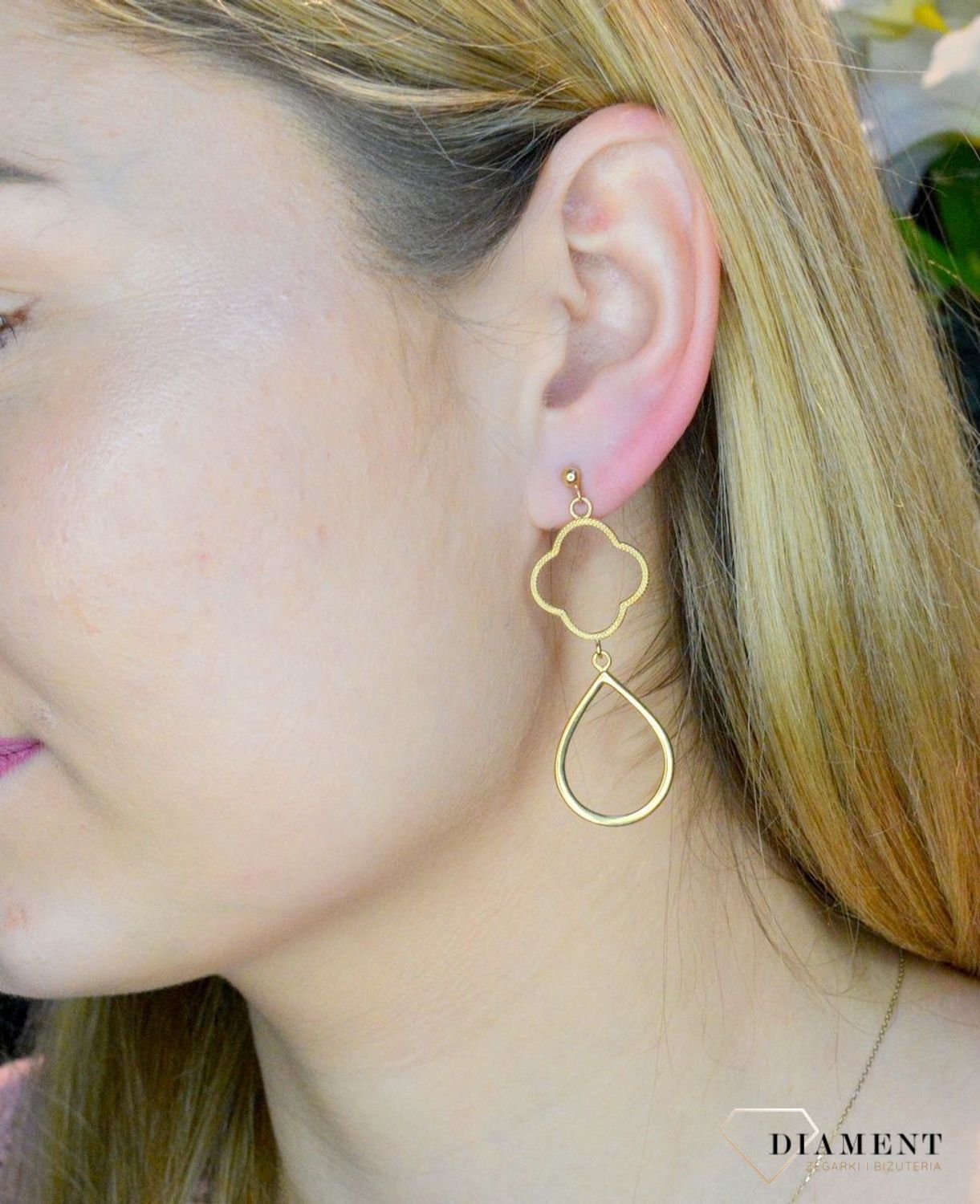 Kolczyki pozłacane  wiszące elementy  925 271235450460.jpg