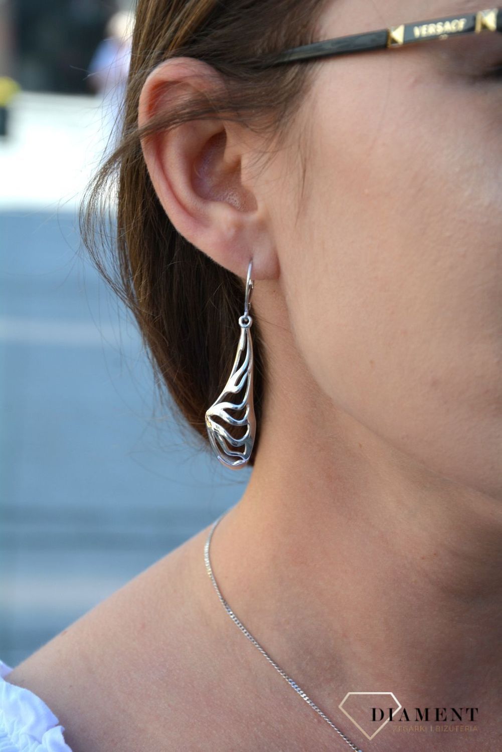 Kolczyki srebrne wiszące 'Asymetryczny design' 271271480590.jpg