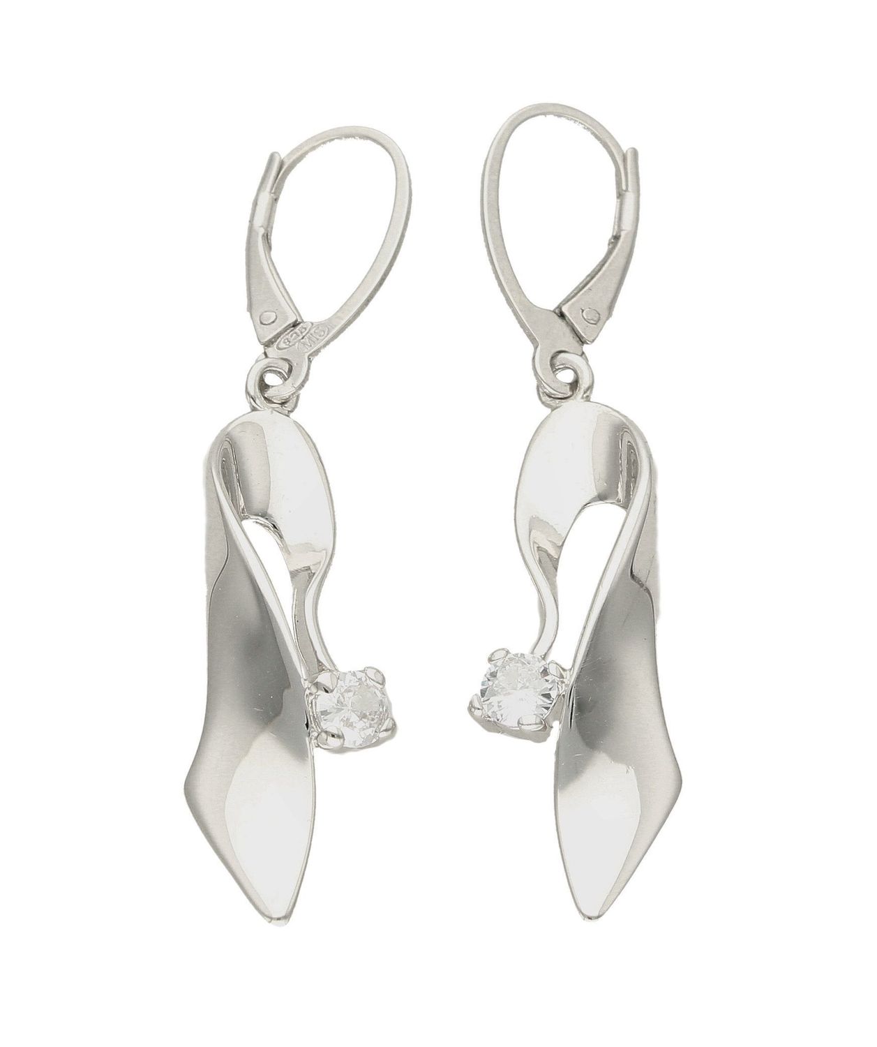 Kolczyki srebrne wiszące podłużne z małą cyrkonią 27127154. Pięknie wykonane kolczyki z prostym symbolem w oprawie srebra, będą wspaniałą pamiątką, którą można sobie sprawić lub podarować bliskiej osobie.jpg