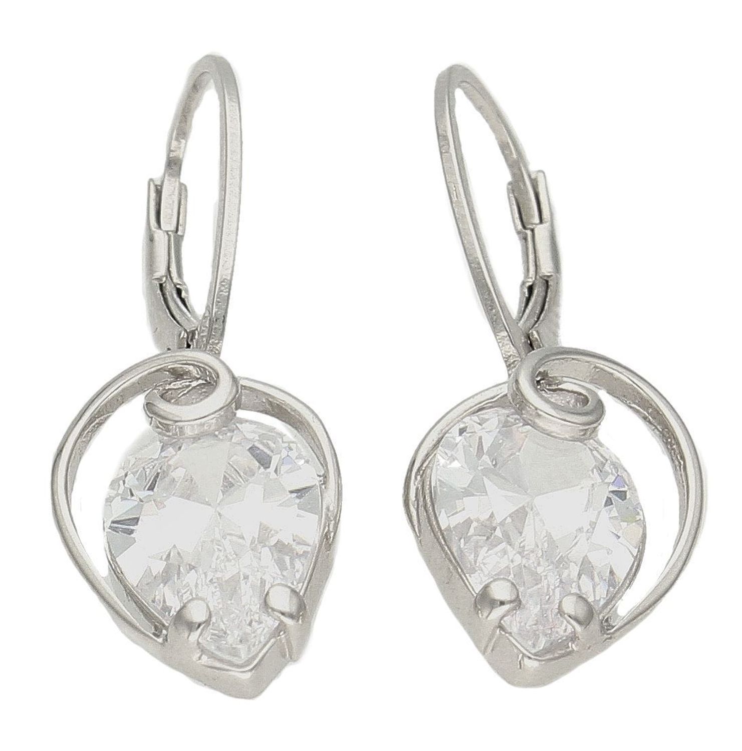 Srebrne kolczyki damskie wiszące  Kropelka w srebrze  271271780440 Cudowne, błyszczące idealnie wykończone kolczyki. Kolczyki zapinane na bigiel angielski. Bardzo wygodne i klasyczne zapięcie..jpg