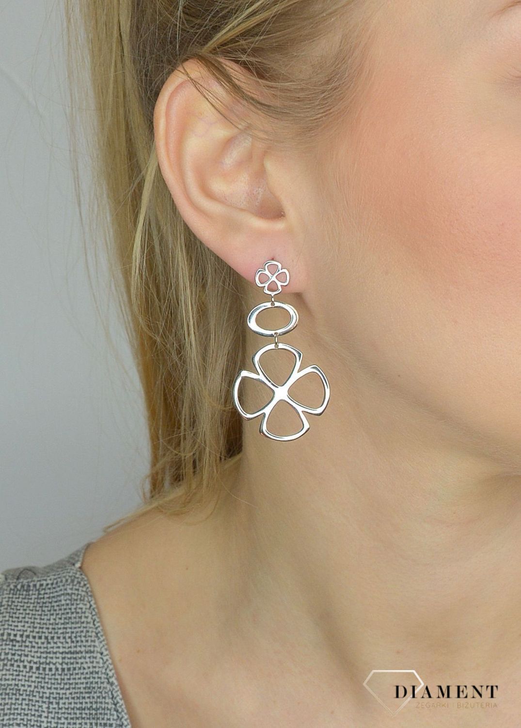 Srebrne kolczyki 925 wiszące kwiatki 271275150600.jpg