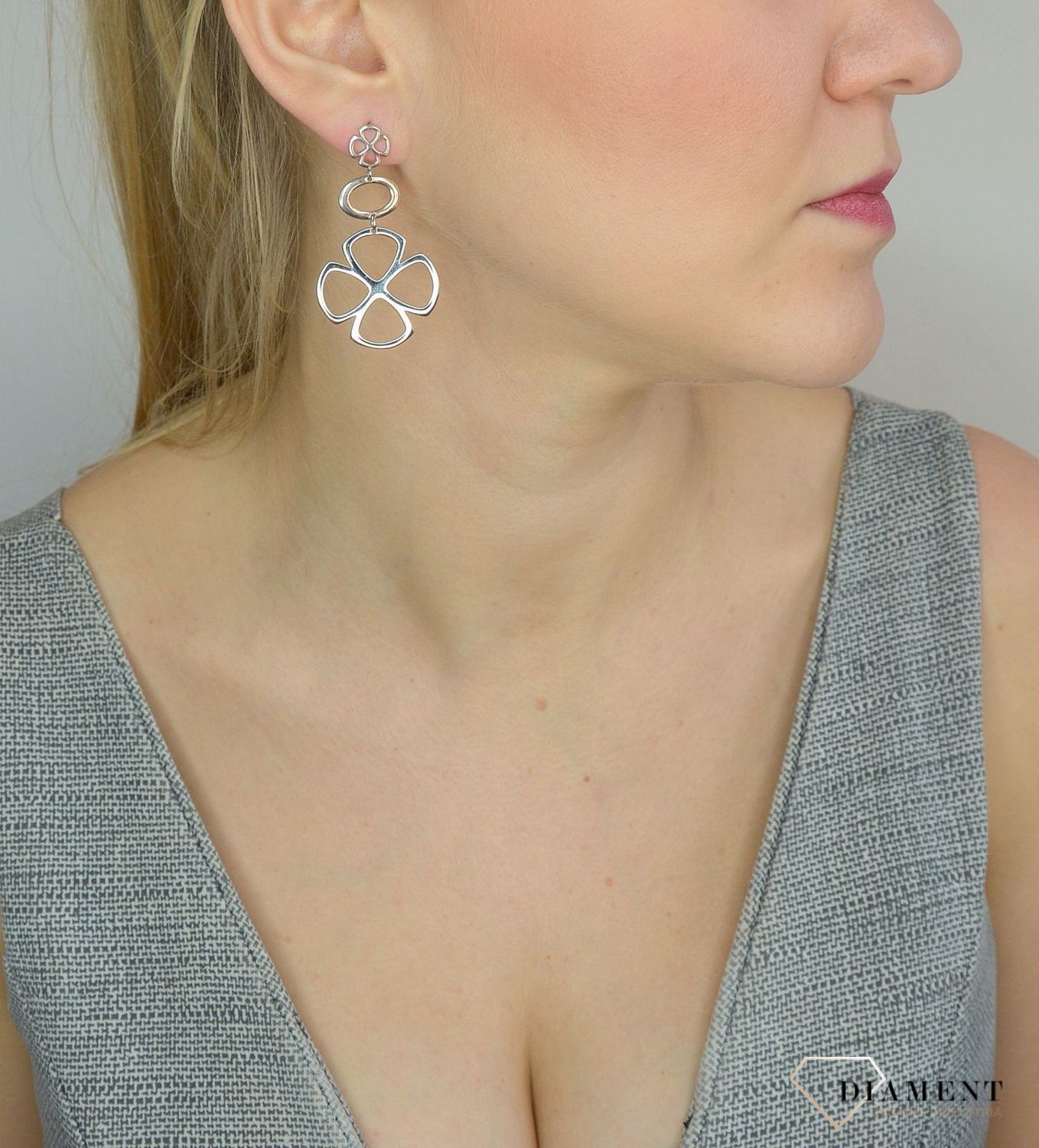 Srebrne kolczyki 925 wiszące kwiatki 271275150600.jpg