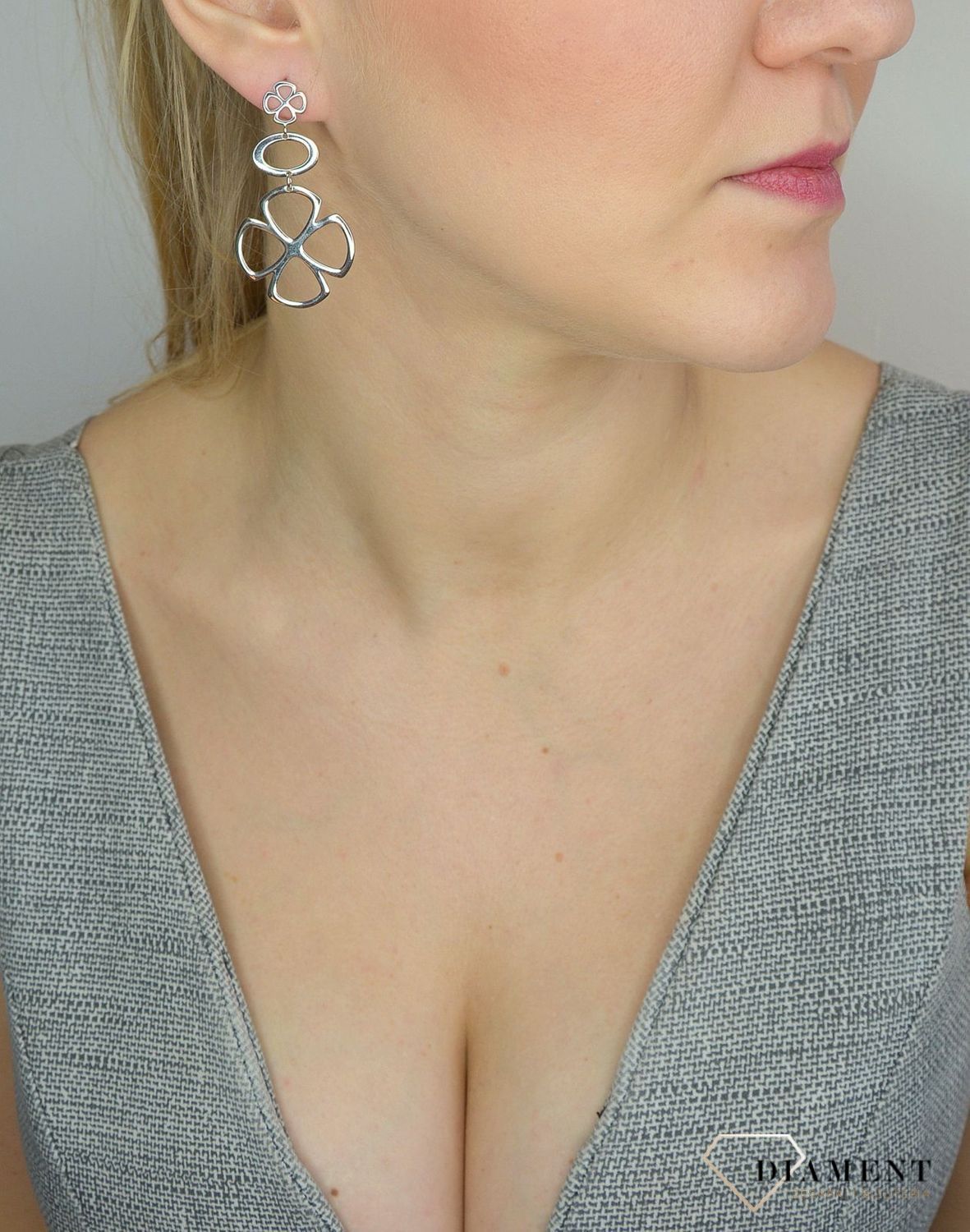 Srebrne kolczyki 925 wiszące kwiatki 271275150600.jpg