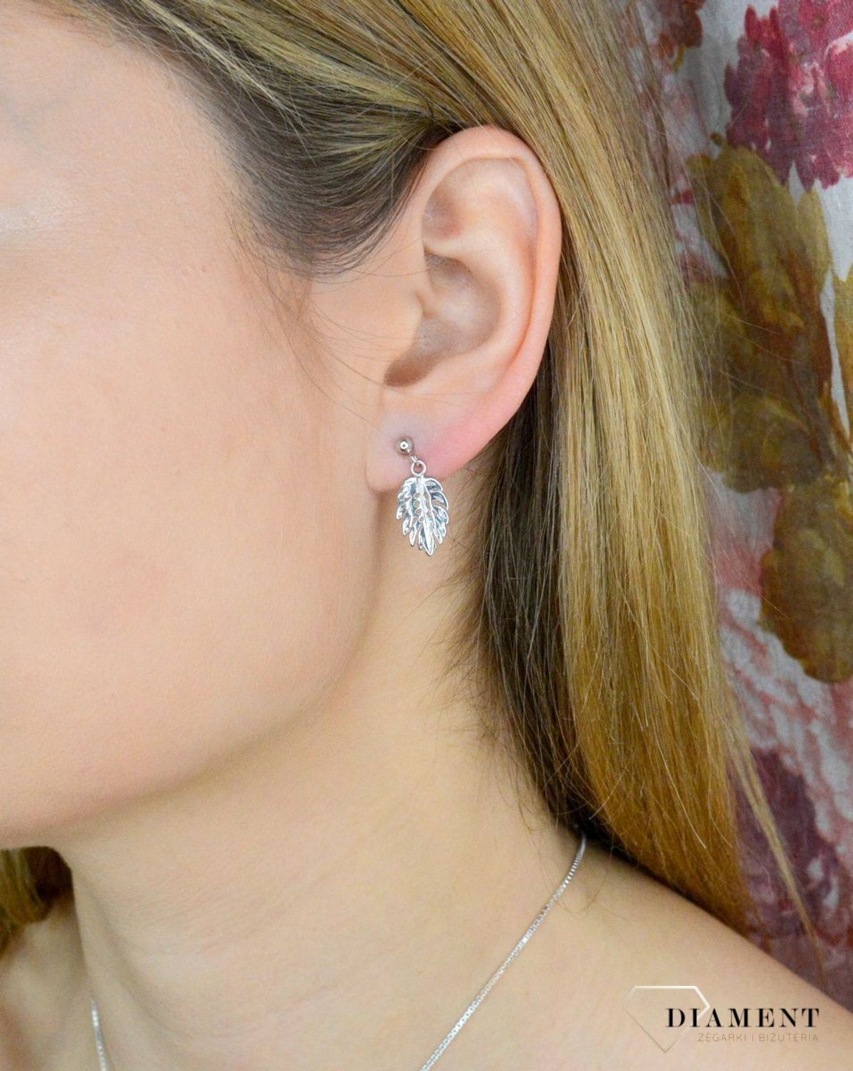 Kolczyki damskie  Liść Monstery  271275480230.jpg