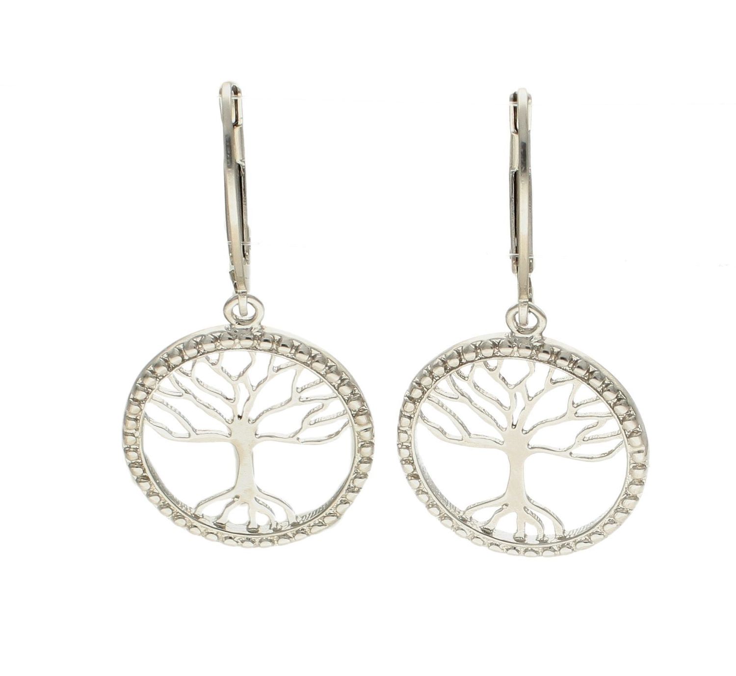 Srebrne kolczyki wiszące drzewko 271275500410.jpg