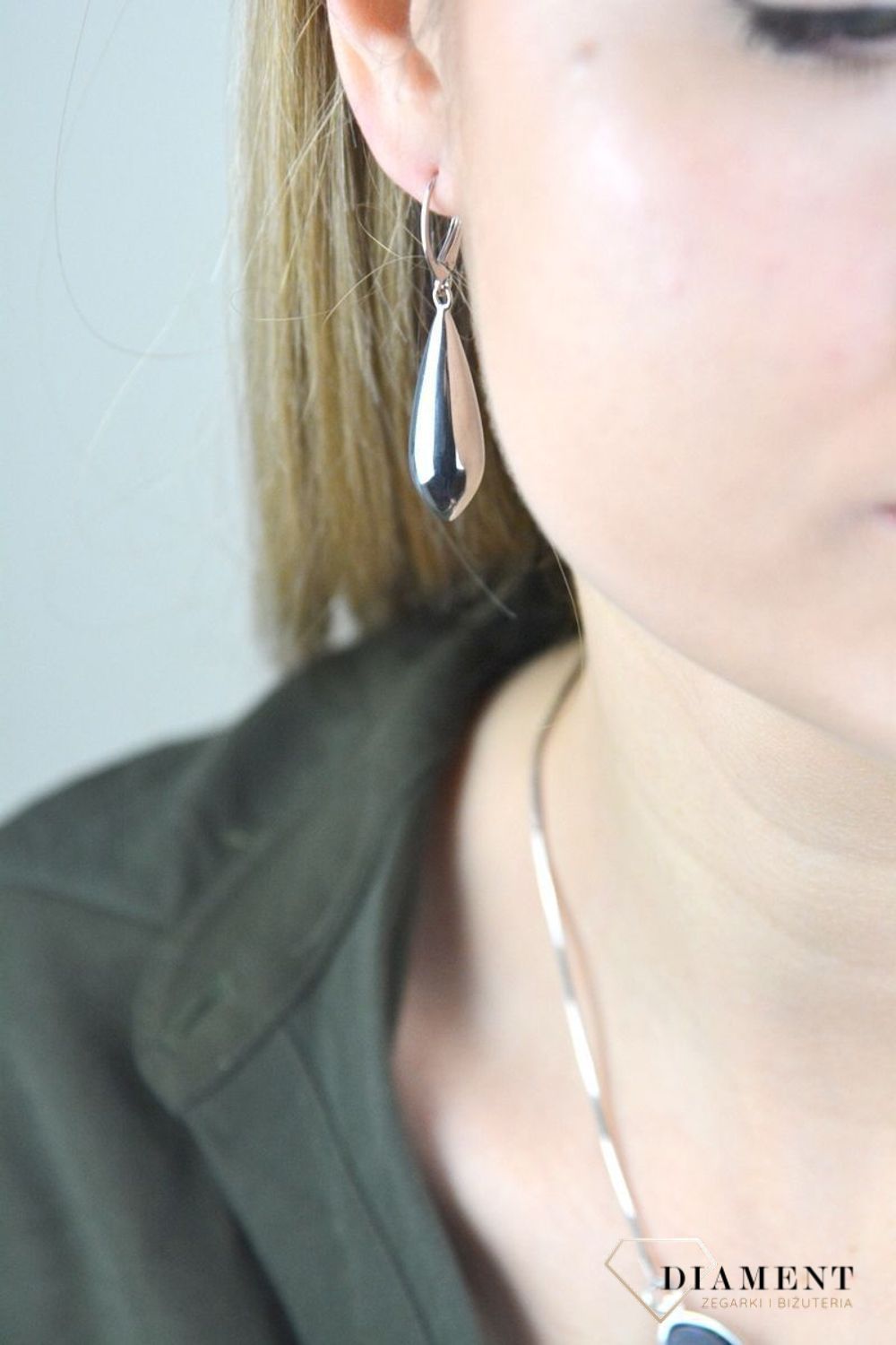 Kolczyki srebrne wiszące sopelki 27191183. Kolczyki srebrne damskie srebrne sopelki wiszące 925. Kolczyki wykonane z najwyższej jakości srebra próby 925.  Ich kształt jest uniwersalny, Idealne kolczyki na prezent.jpg