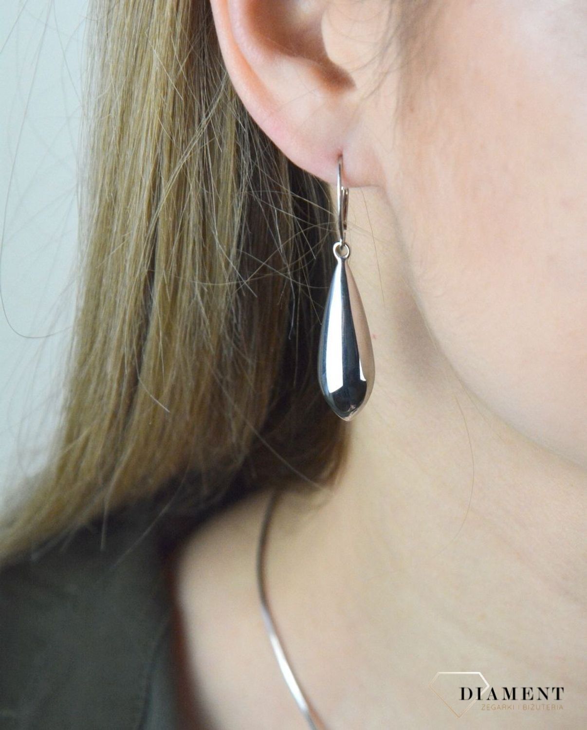 Kolczyki srebrne wiszące sopelki 27191183. Kolczyki srebrne damskie srebrne sopelki wiszące 925. Kolczyki wykonane z najwyższej jakości srebra próby 925.  Ich kształt jest uniwersalny, Idealne kolczyki na prezent.jpg