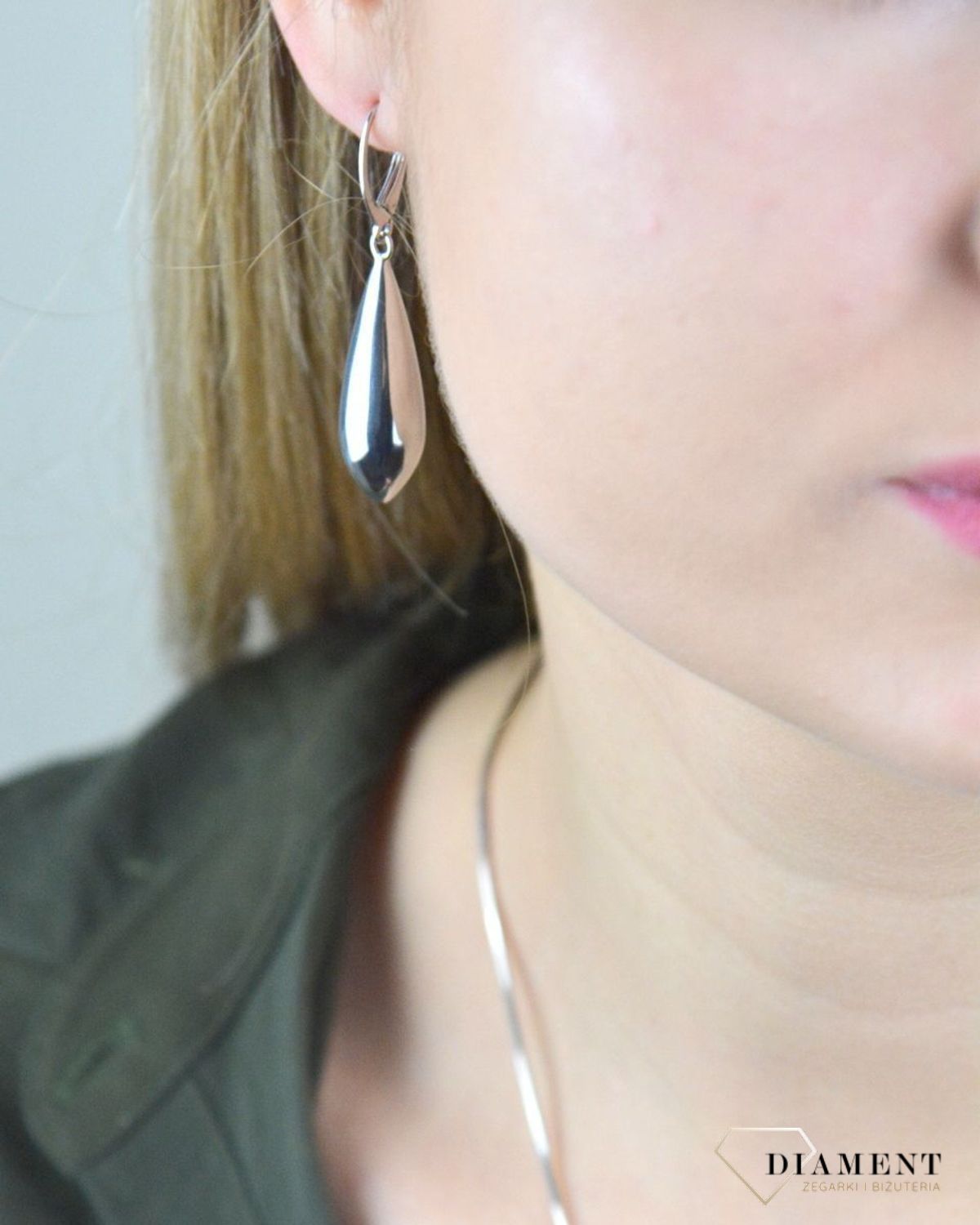 Kolczyki srebrne wiszące sopelki 27191183. Kolczyki srebrne damskie srebrne sopelki wiszące 925. Kolczyki wykonane z najwyższej jakości srebra próby 925.  Ich kształt jest uniwersalny, Idealne kolczyki na prezent.jpg