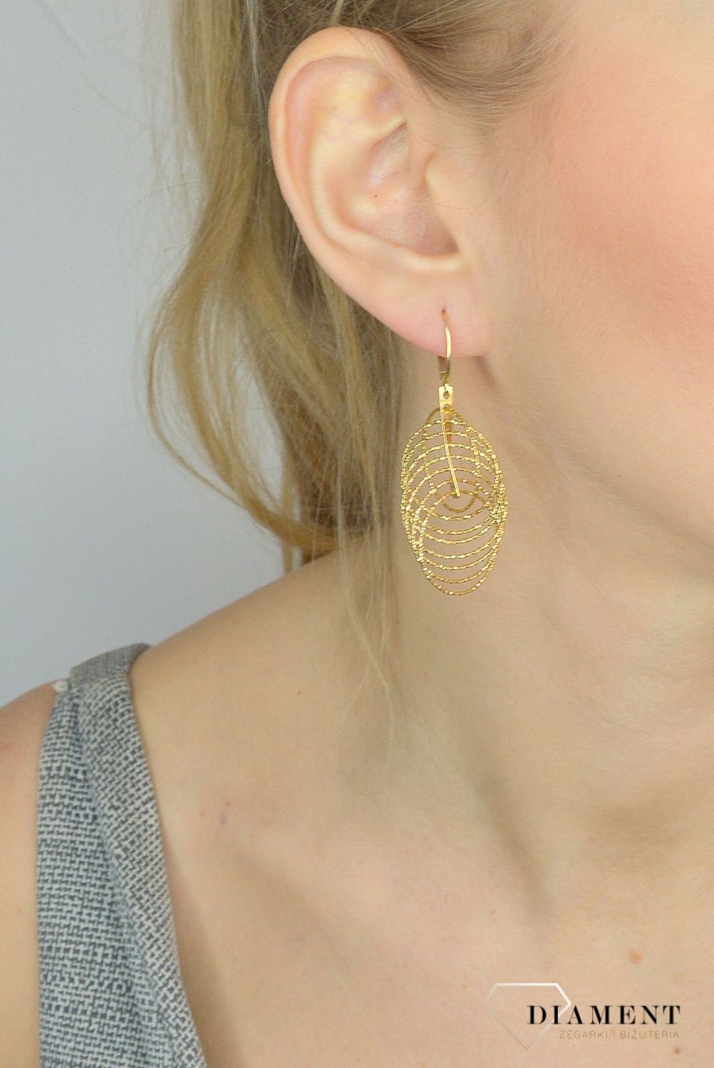 Srebrne kolczyki pozłacane wiszące kółka 6 cm.jpg