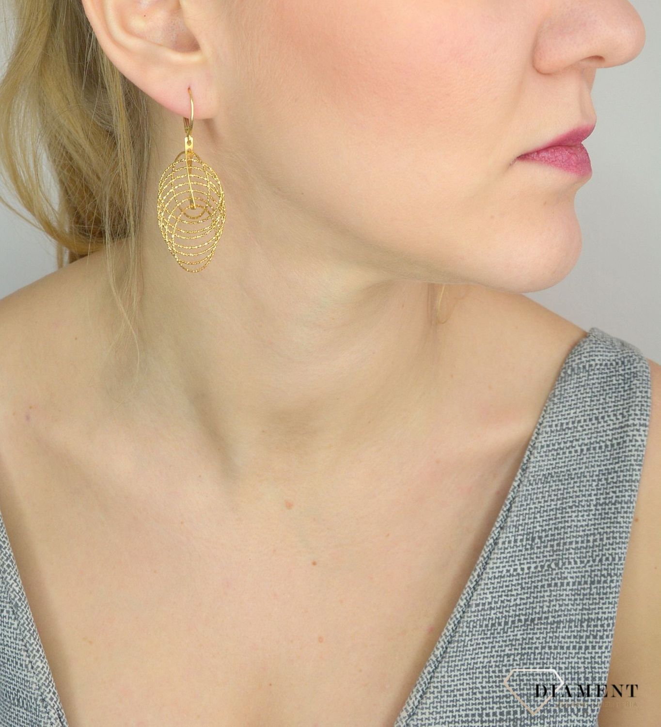 Srebrne kolczyki pozłacane wiszące kółka 6 cm.jpg