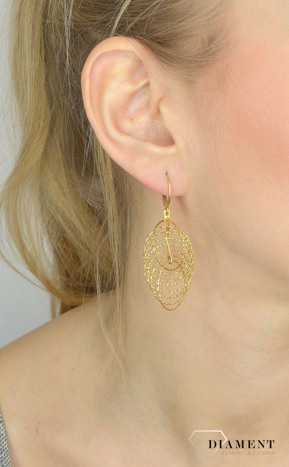 Srebrne kolczyki pozłacane wiszące kółka 6 cm.jpg