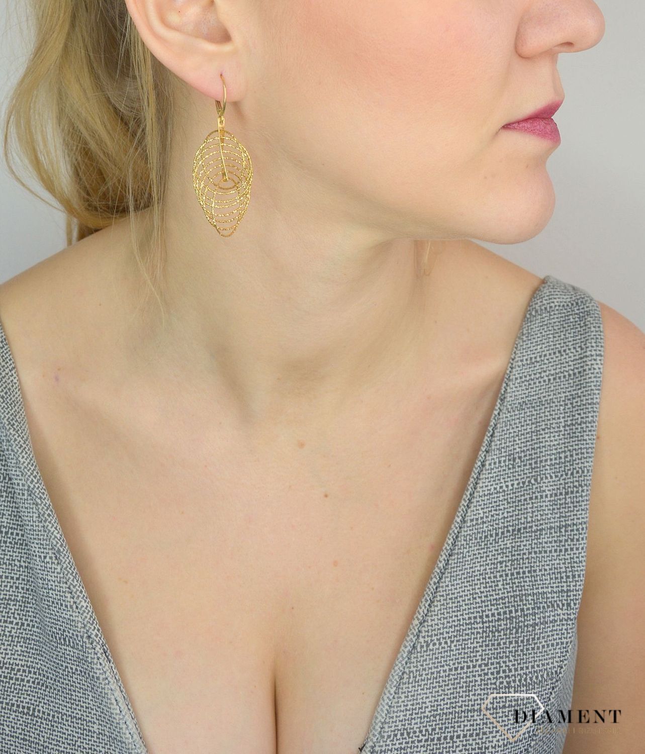 Srebrne kolczyki pozłacane wiszące kółka 6 cm.jpg