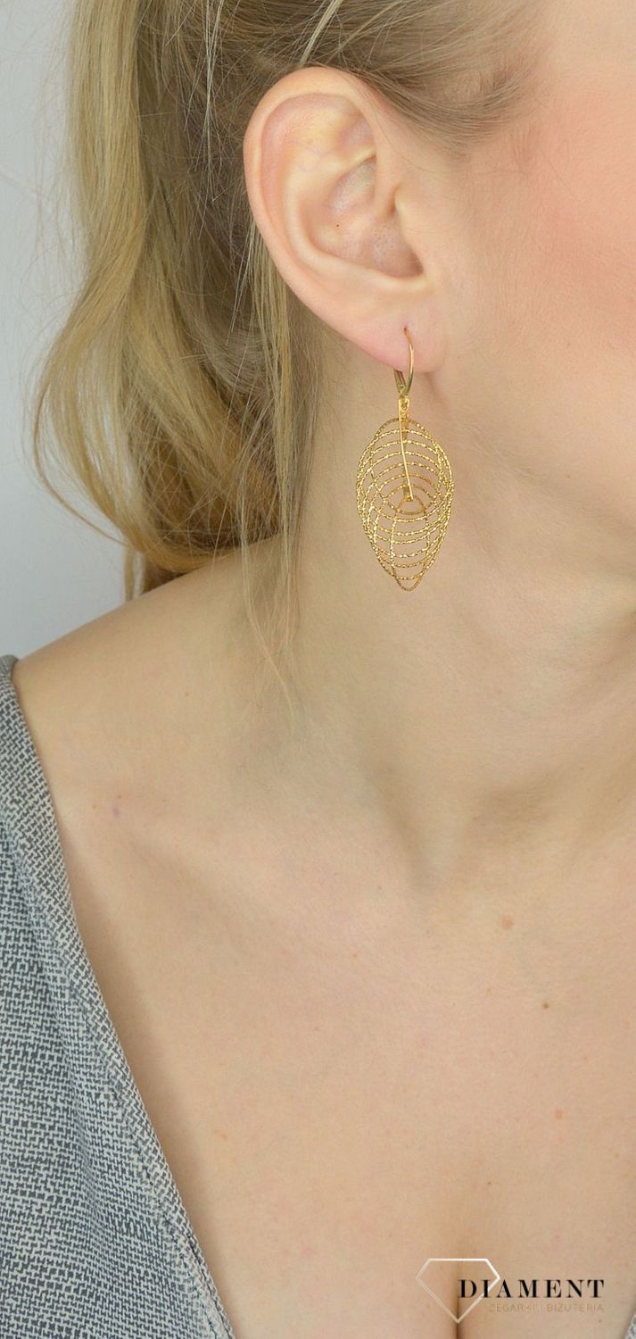 Srebrne kolczyki pozłacane wiszące kółka 6 cm.jpg