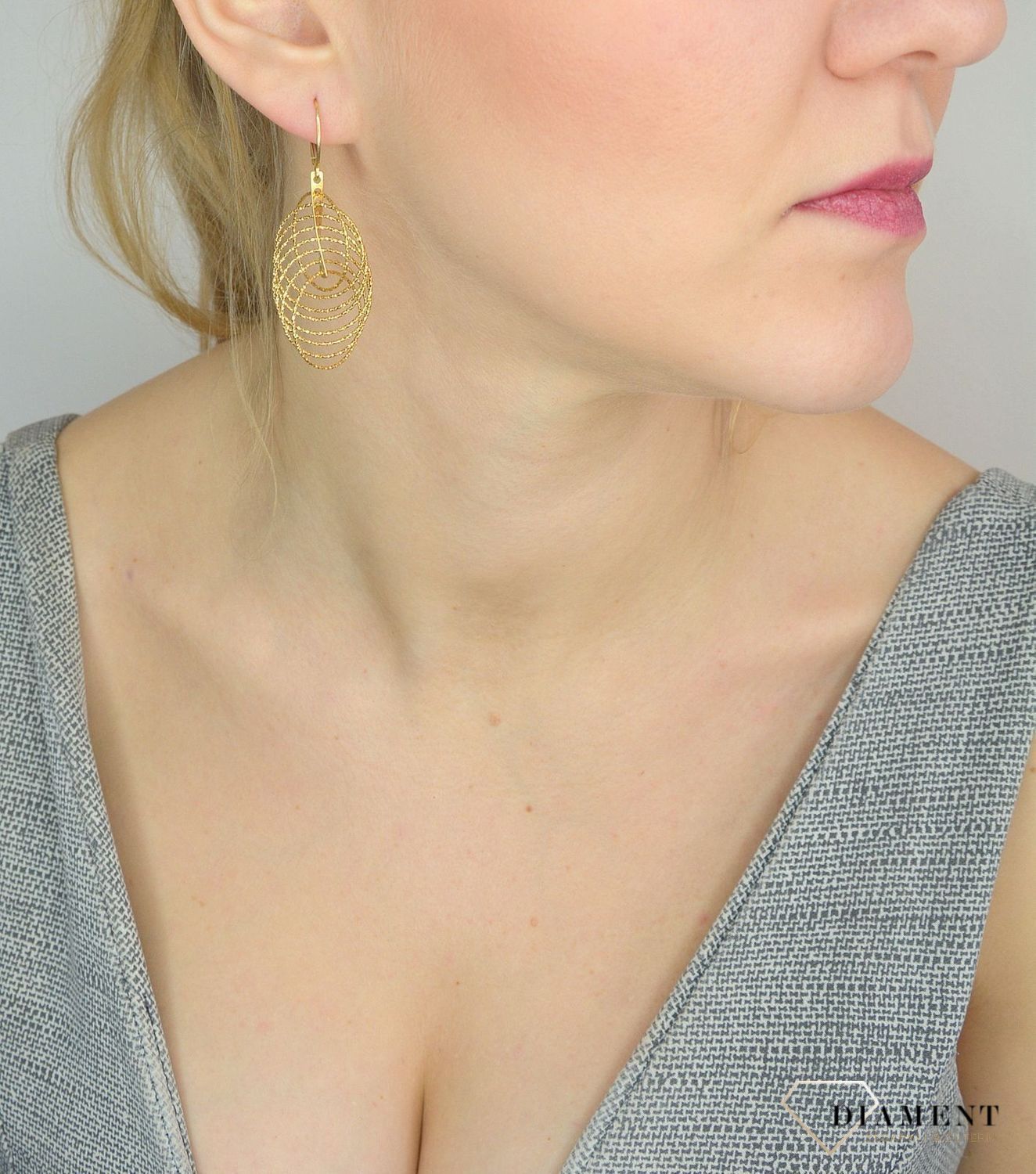 Srebrne kolczyki pozłacane wiszące kółka 6 cm.jpg