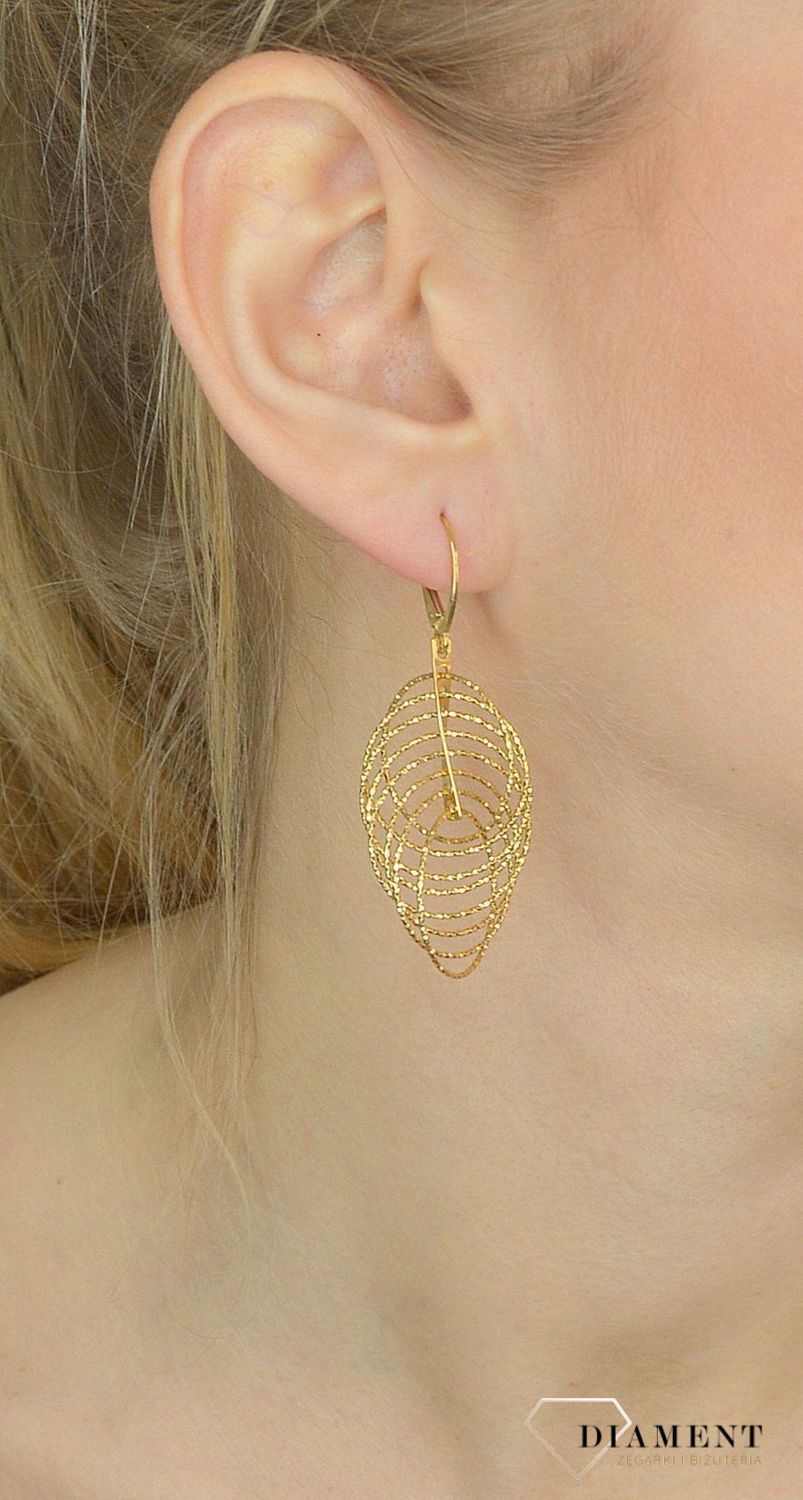 Srebrne kolczyki pozłacane wiszące kółka 6 cm.jpg