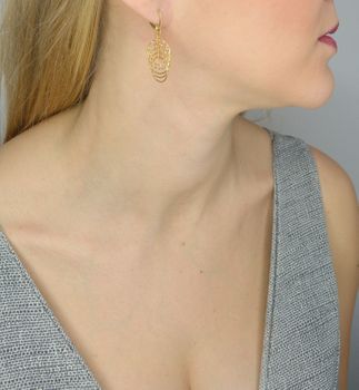 Srebrne kolczyki pozłacane wiszące kółka 4,5 cm 271930620380 💎 Srebrne kolczyki pozłacane wykonane z wysokiej jakości srebra próby 925 (1).JPG