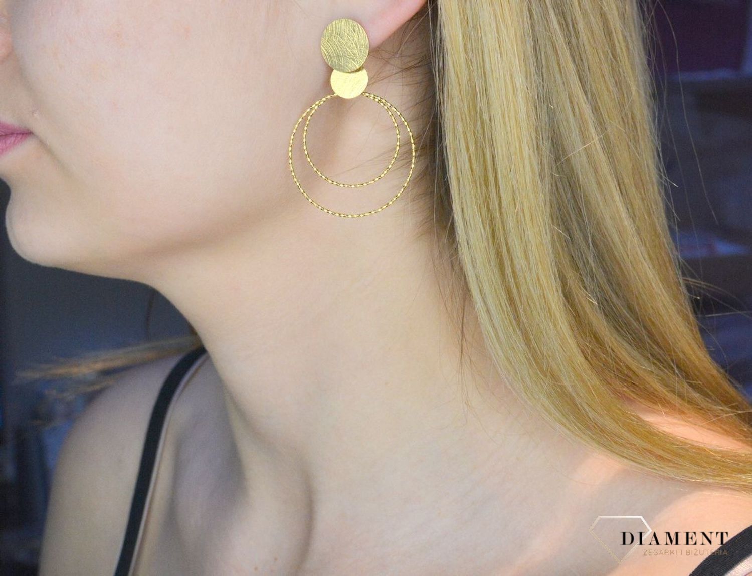 Srebrne kolczyki  Pozłacane blaszki  925 271931570520.jpg