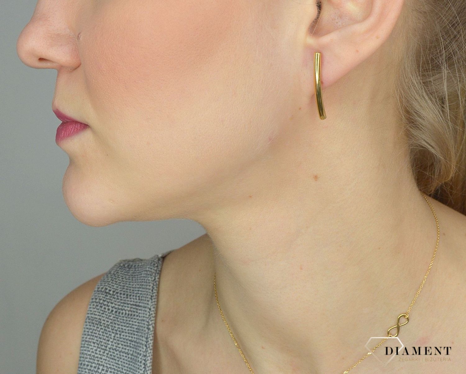 Srebrne kolczyki 925 pozłacane patyczki 271932050230.jpg