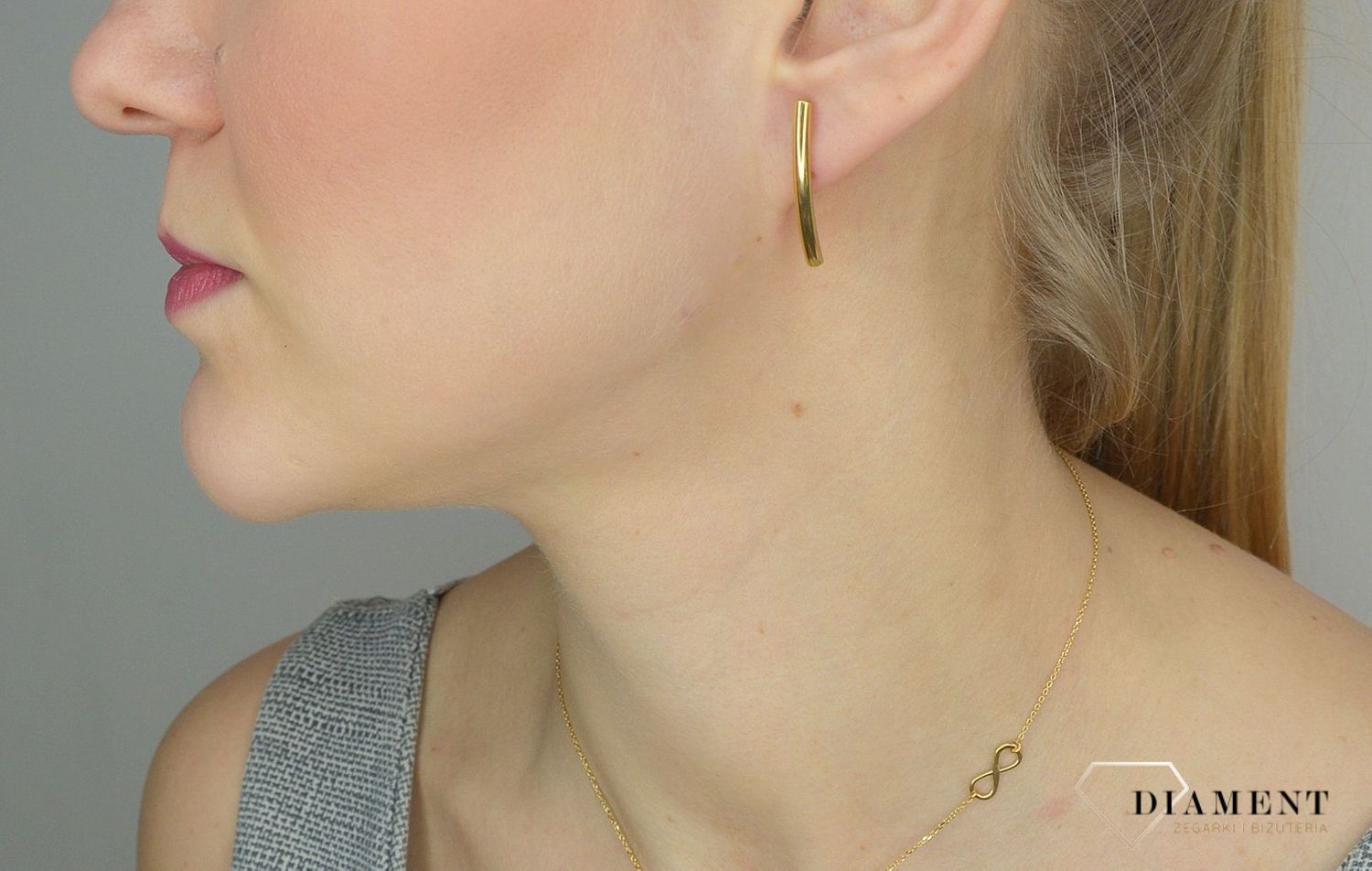 Srebrne kolczyki 925 pozłacane patyczki 271932050230.jpg