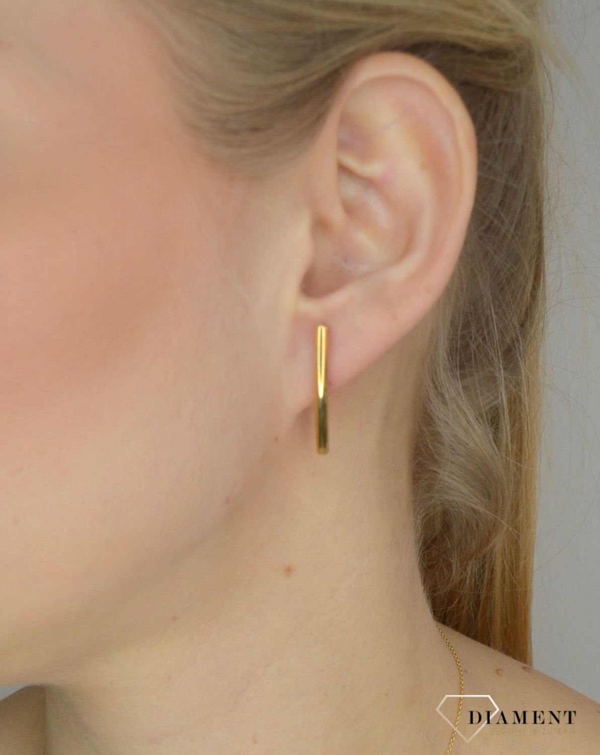 Srebrne kolczyki 925 pozłacane patyczki 271932050230.jpg