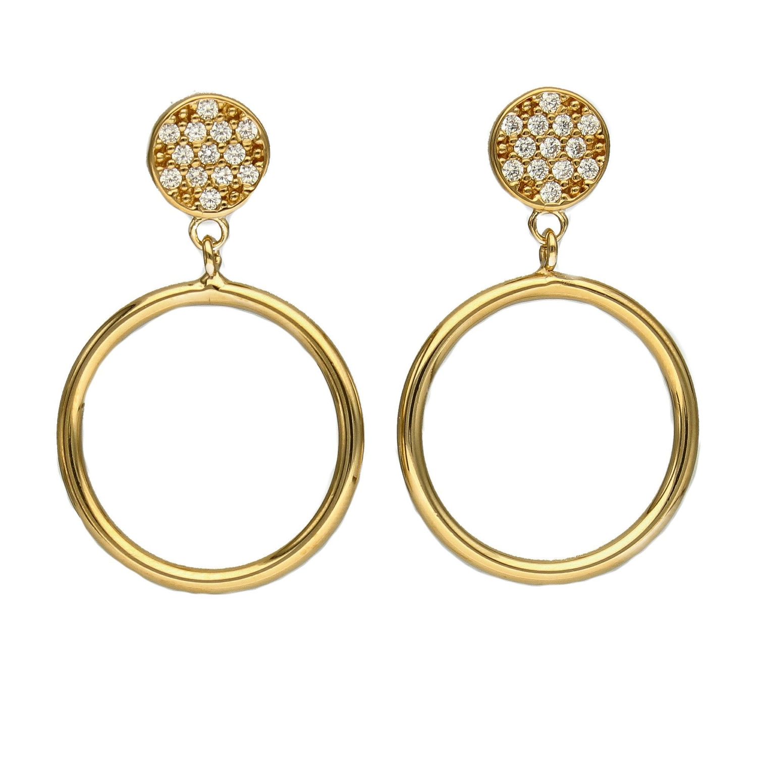 Srebrne kolczyki damskie pozłacane dwa koła 271932090500v.jpg