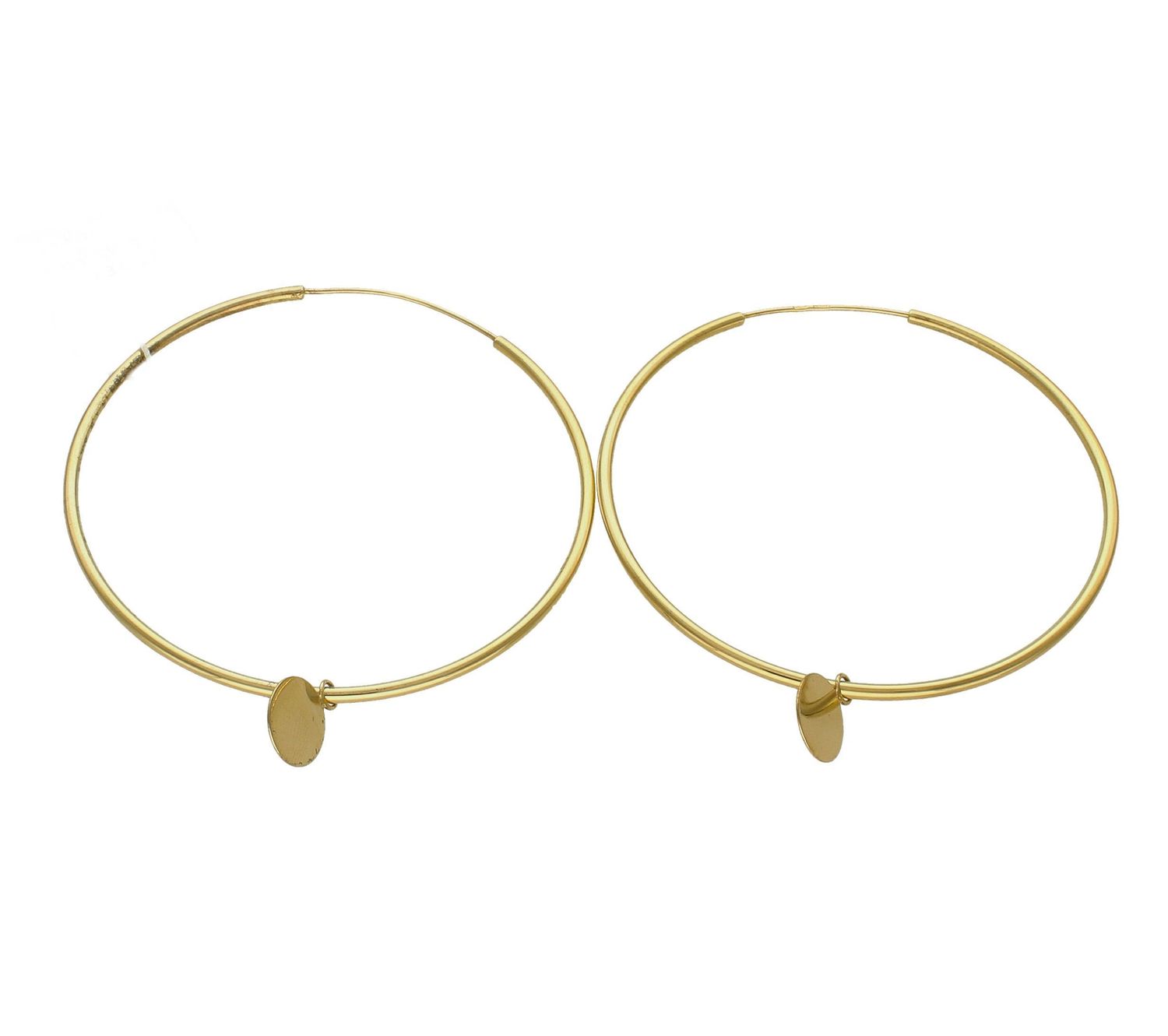 Kolczyki srebrne duże koła z zawieszką 271932170600 (2).jpg