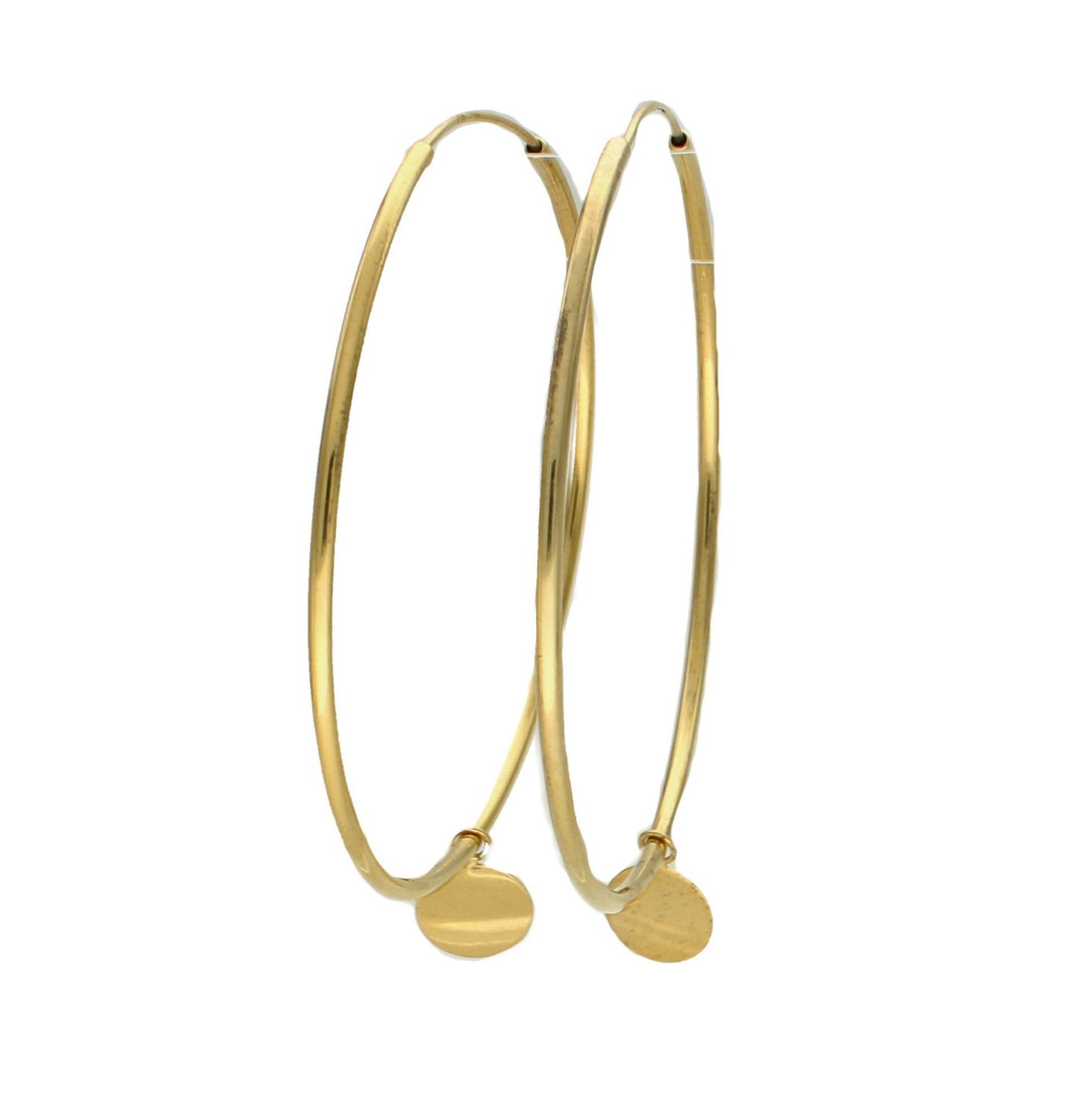 Kolczyki srebrne duże koła z zawieszką 271932170600 (2).jpg