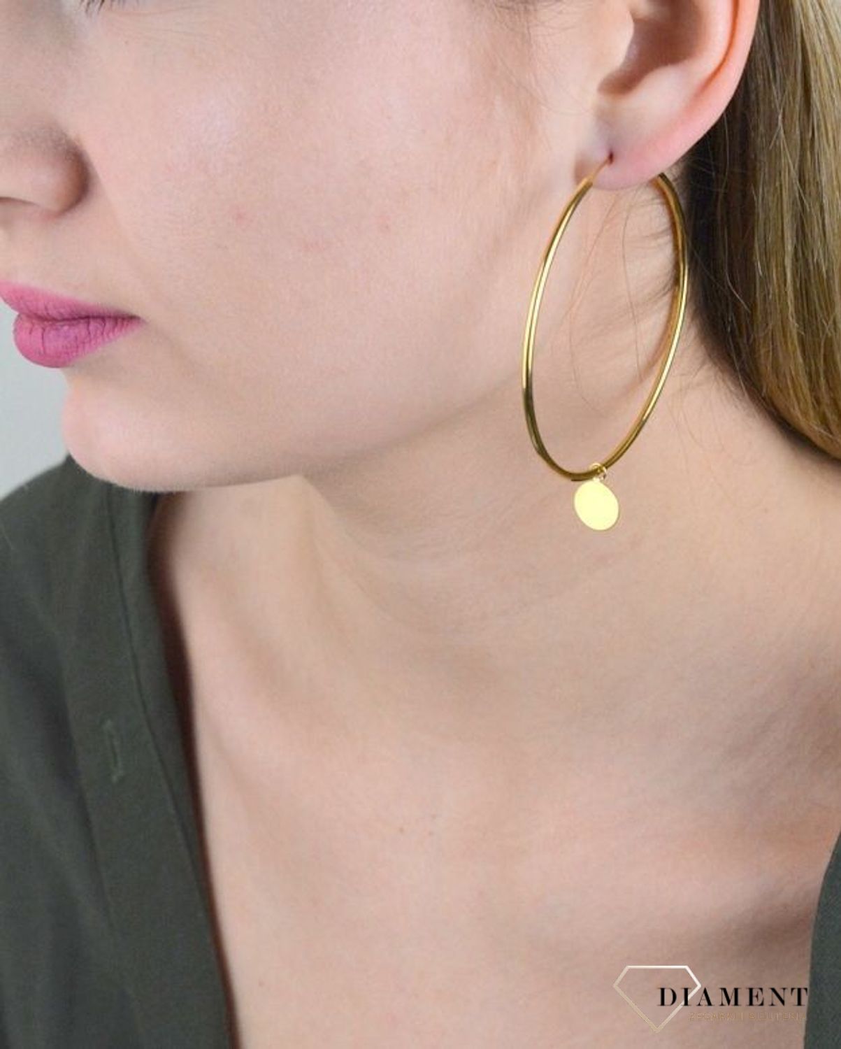 Kolczyki srebrne duże koła z zawieszką 271932170600 (2).jpg