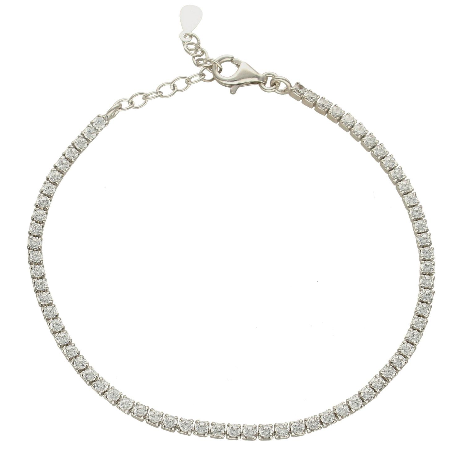 Bransoletka damska srebrna z cyrkoniami  27202521. Bransoletka damska srebrna. Bransoletka damska z cyrkoniami. Bransoletka damska kosteczki. Bransoletka srebrna  idealna na prezent. Bransoletka srebrna z cyrkoniami (2).jpg