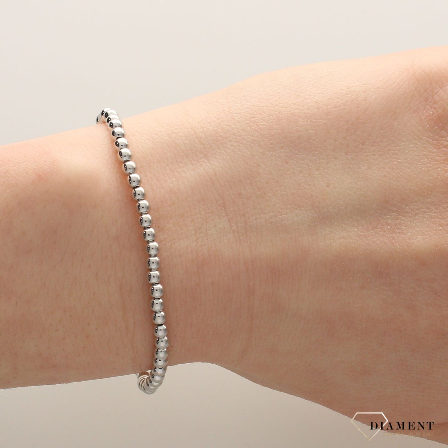 Srebrna bransoletka koraliki 272420620350 (2).jpg