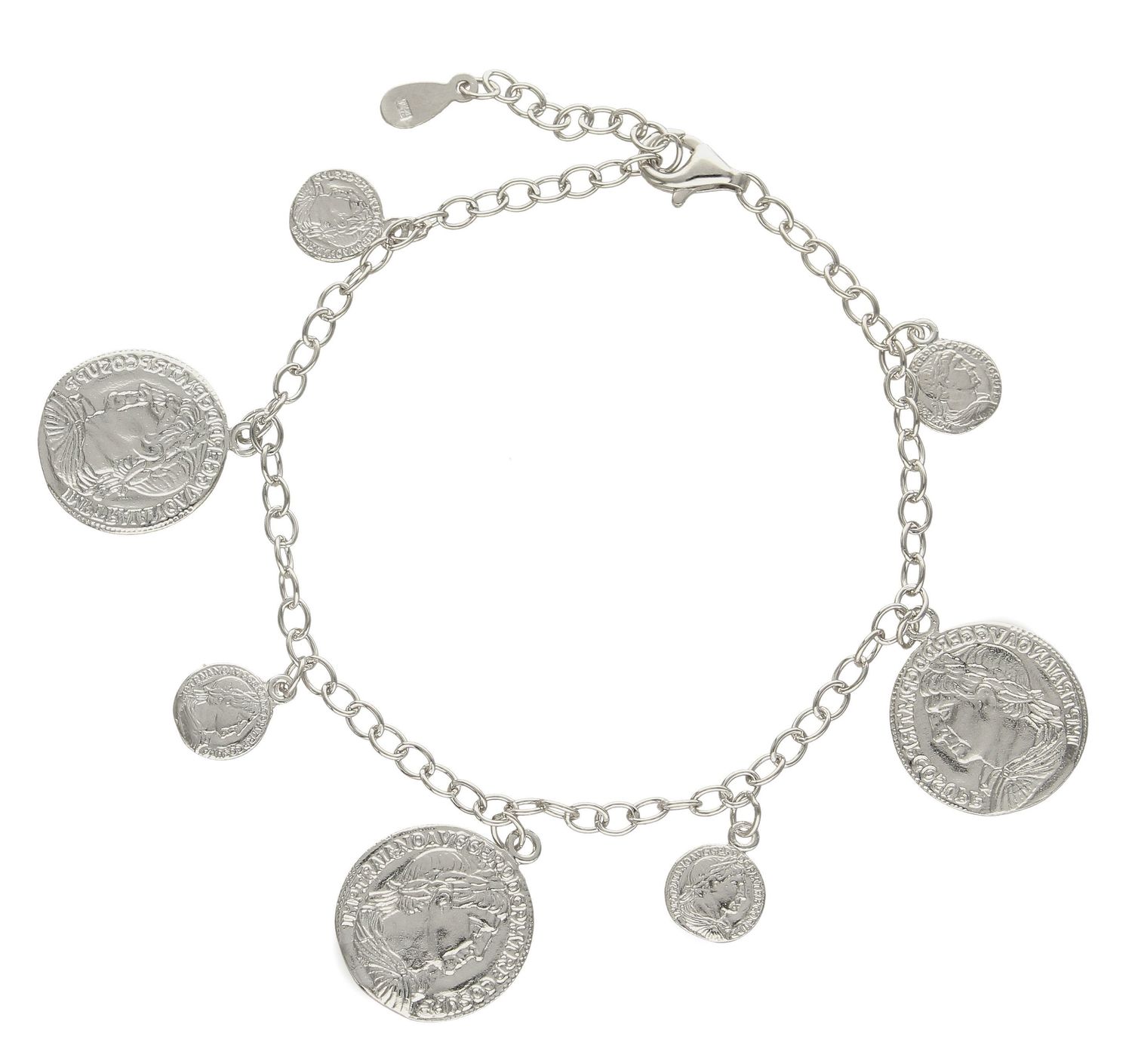 Srebrna bransoletka 925 monetki 272422910560.jpg