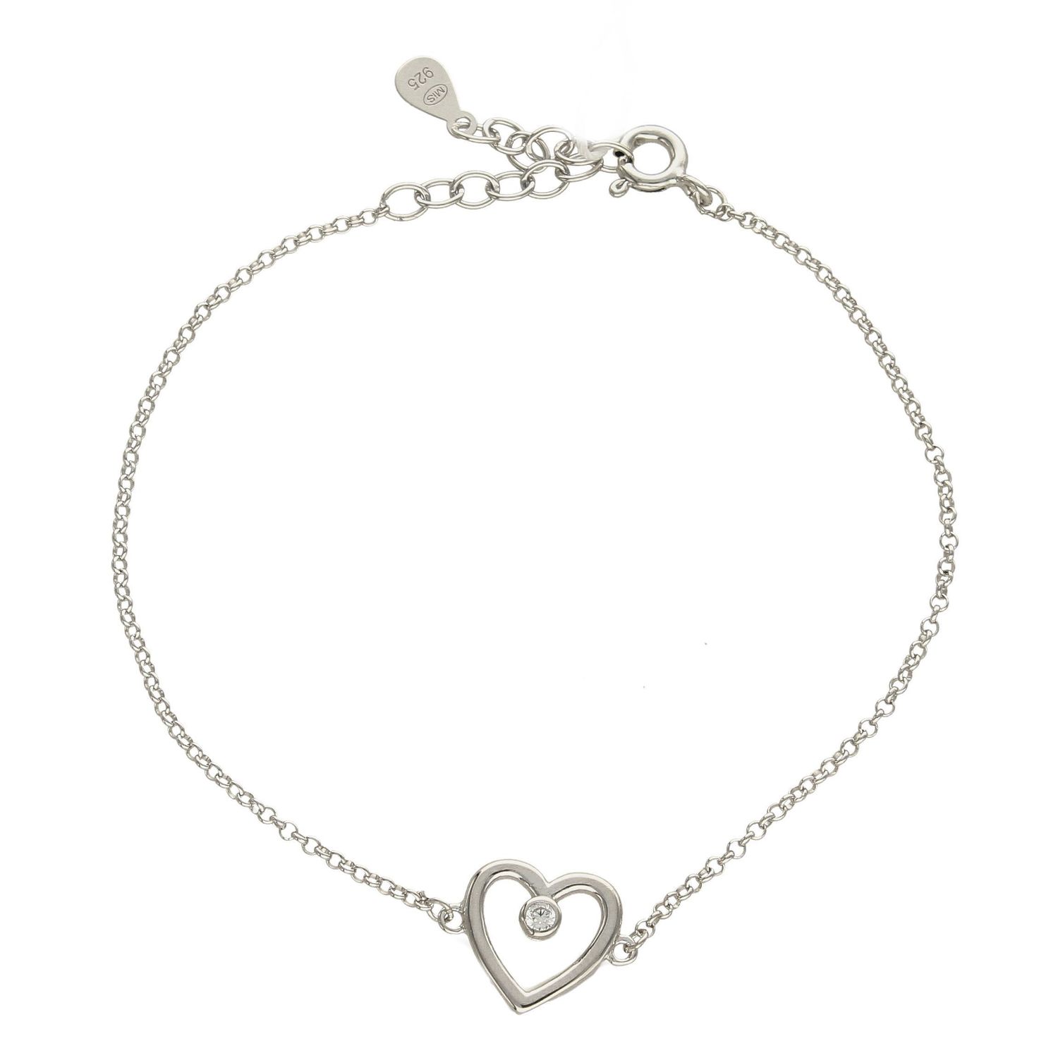 Srebrna bransoletka 925 serce z cyrkonią 272422930220v.jpg