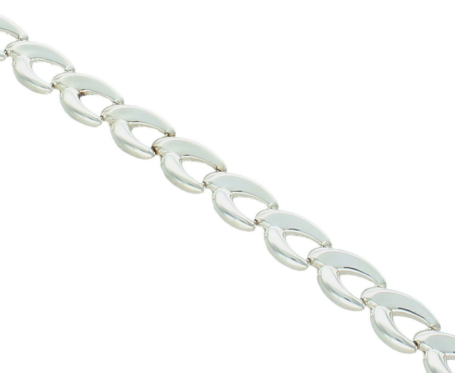 Elegancka bransoletka damska ze srebra próby 925, model 272810481200W, długość 21 cm, szerokość 1 cm, waga 14,50 g. Stylowa, wyrazista i solidna biżuteria dla kobiet.1.jpg