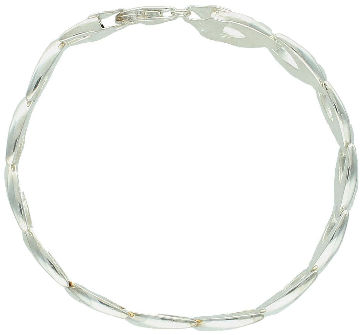 Elegancka bransoletka damska ze srebra próby 925, model 272810481200W, długość 21 cm, szerokość 1 cm, waga 14,50 g. Stylowa, wyrazista i solidna biżuteria dla kobiet.1.jpg