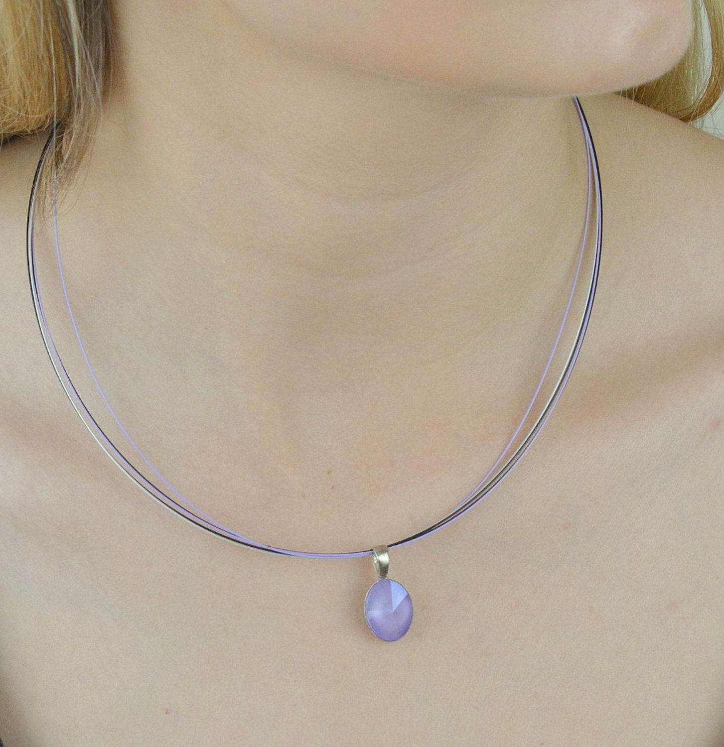 Naszyjnik sztywna żyłka fioletowy 27471016-2. Naszyjnik damski żyłki. Naszyjnik damski sztywna żyłka. Naszyjnik fioletowy. Naszyjnik młodzieżowy. Naszyjnik żyłka na lato. Naszyjnik idealny dla nastolatki .jpg