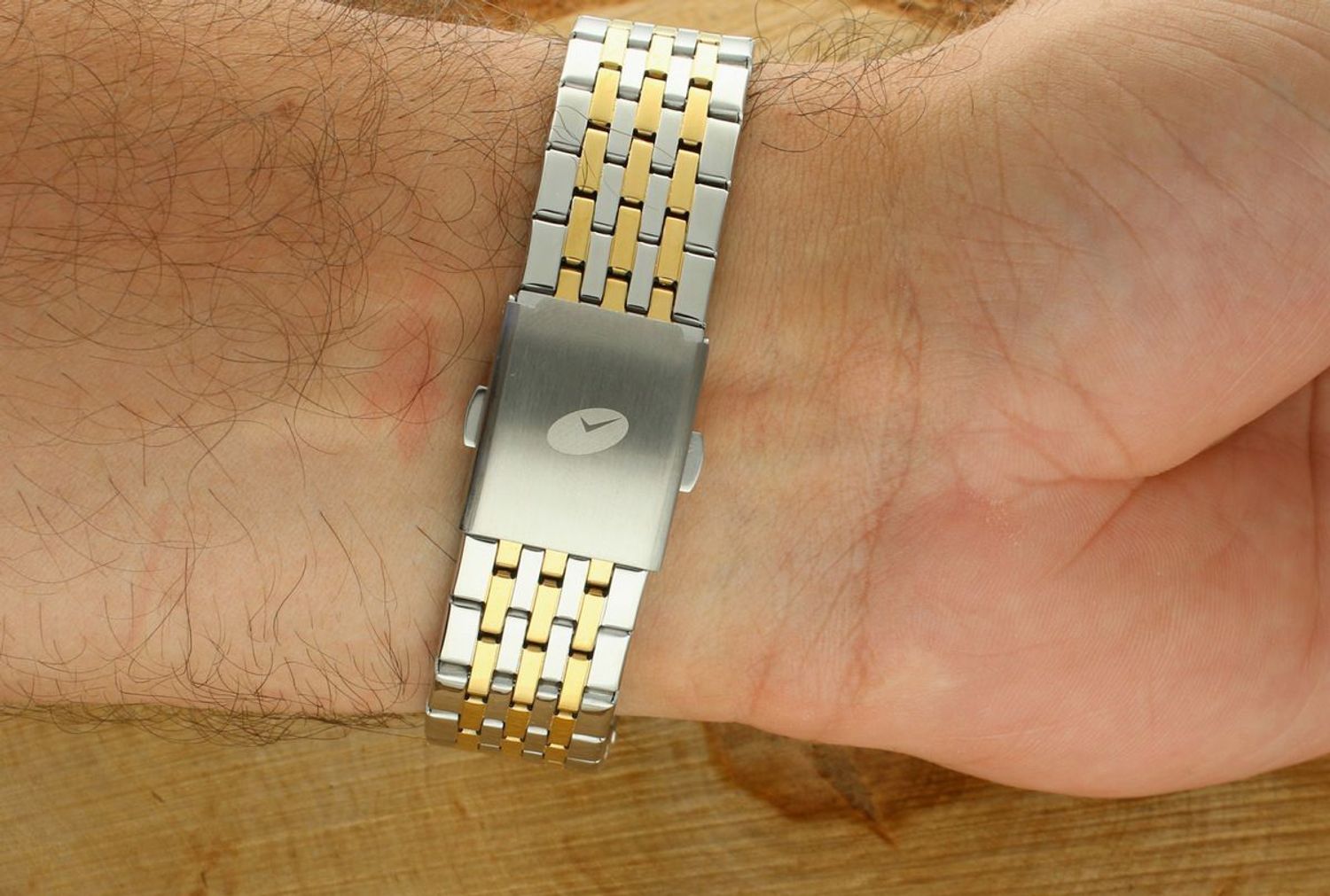 Zegarek męski TIMEMASTER 27504 – elegancka srebrno-złota bransoleta, podwójny datownik, stal nierdzewna, 100M wodoszczelności. Polska marka, 3 lata gwarancji.1.jpg