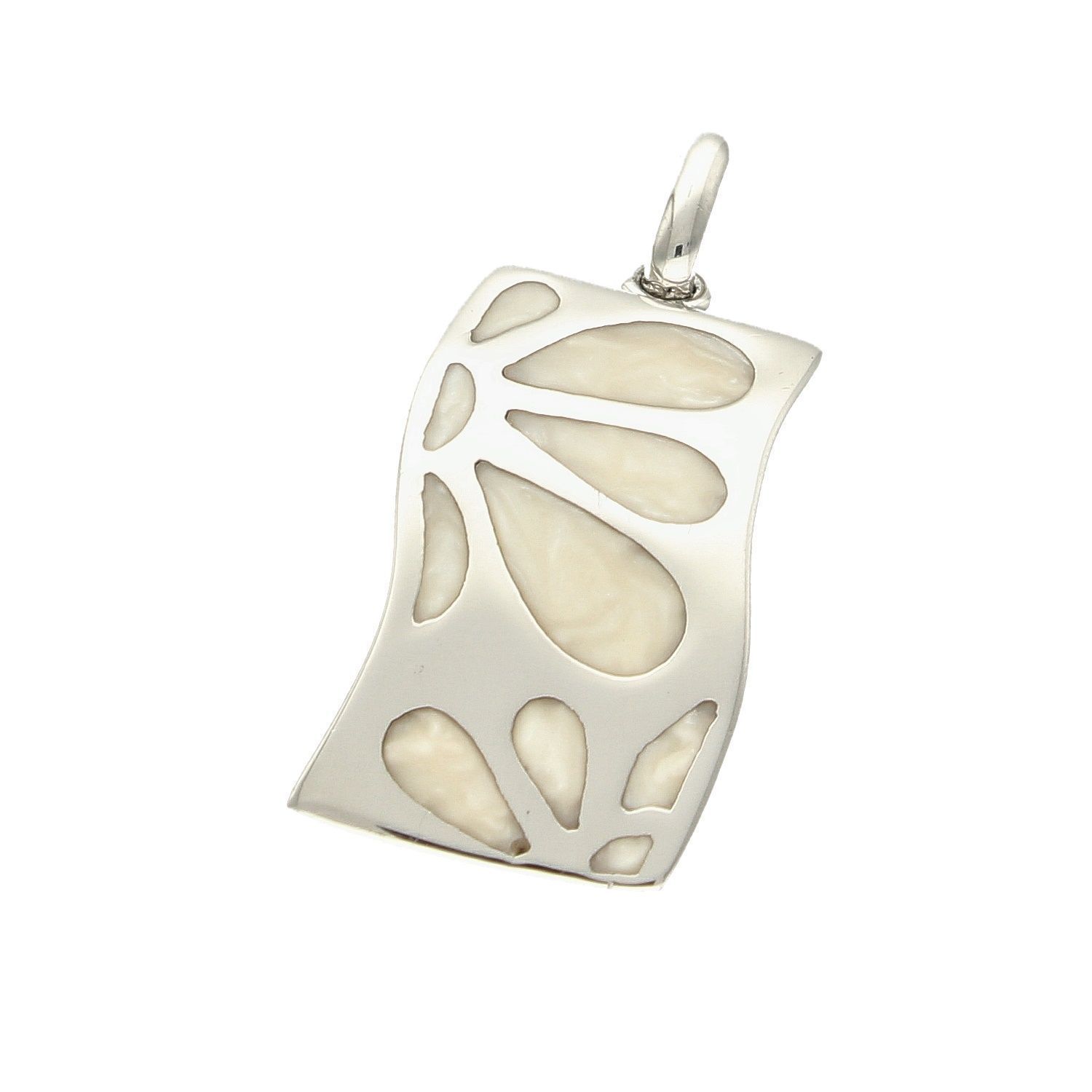 Zawieszka srebrna z białą emalią 276123390340W. Zawieszka srebrna, Srebrna zawieszka z emalią. Srebrna zawieszka z białą emalią. Zawieszka srebrna idealny pomysł na prezent. Zawieszka artystyczna. Zawieszka.jpg