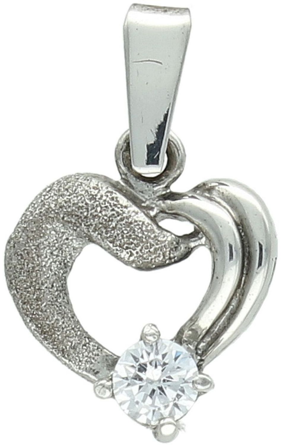 Zawieszka damska srebrna Ag 925 serce z cyrkonią 276220430200.jpg