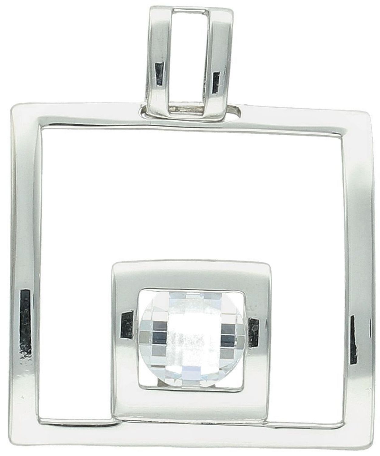 Efektowna srebrna zawieszka o wadze 5,50 g i rozmiarach 4x3 cm, zdobiona dużą, białą cyrkonią. Biżuteria próby 925 – idealna do eleganckich stylizacji i na wyjątkowe okazje.1.jpg