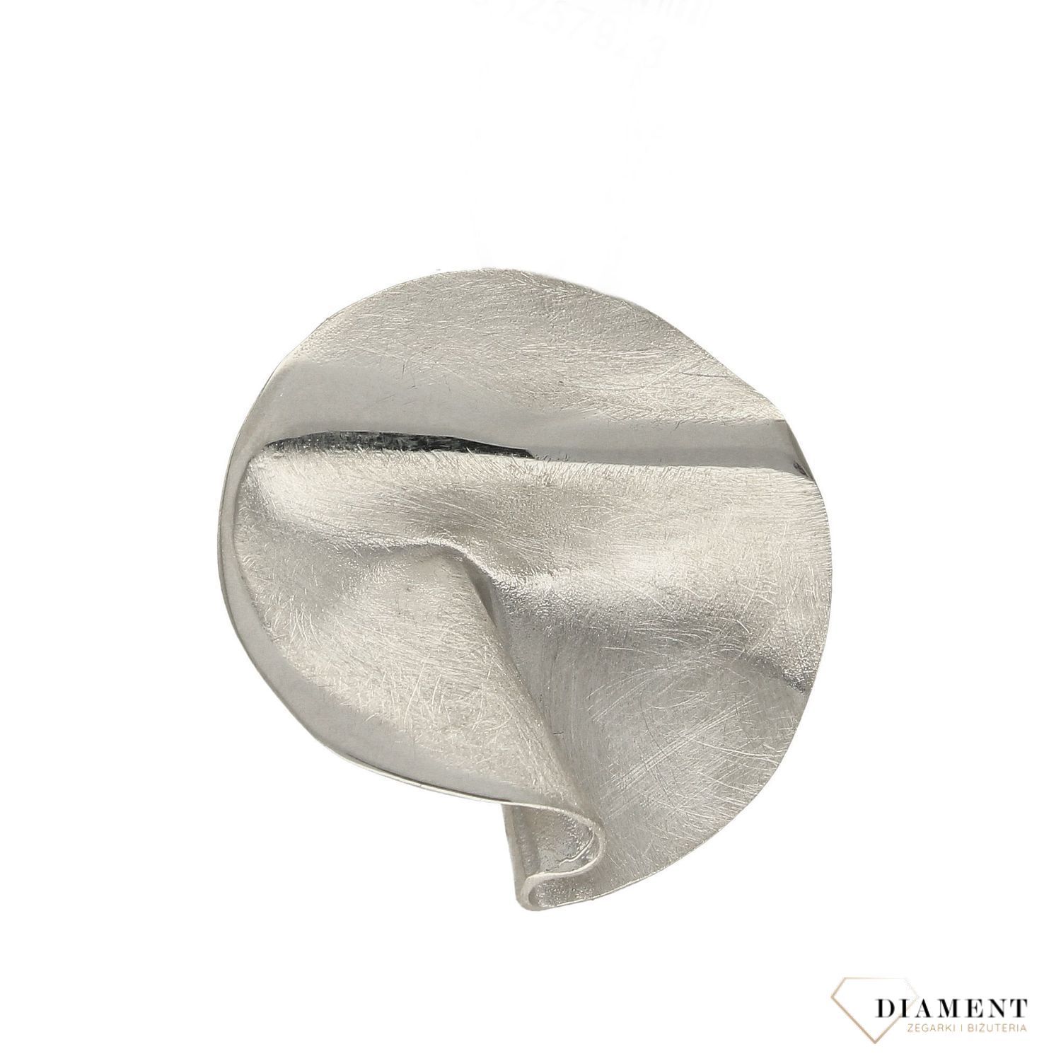 Zawieszka srebrna 'Pogniecione koła' 276271280590.jpg